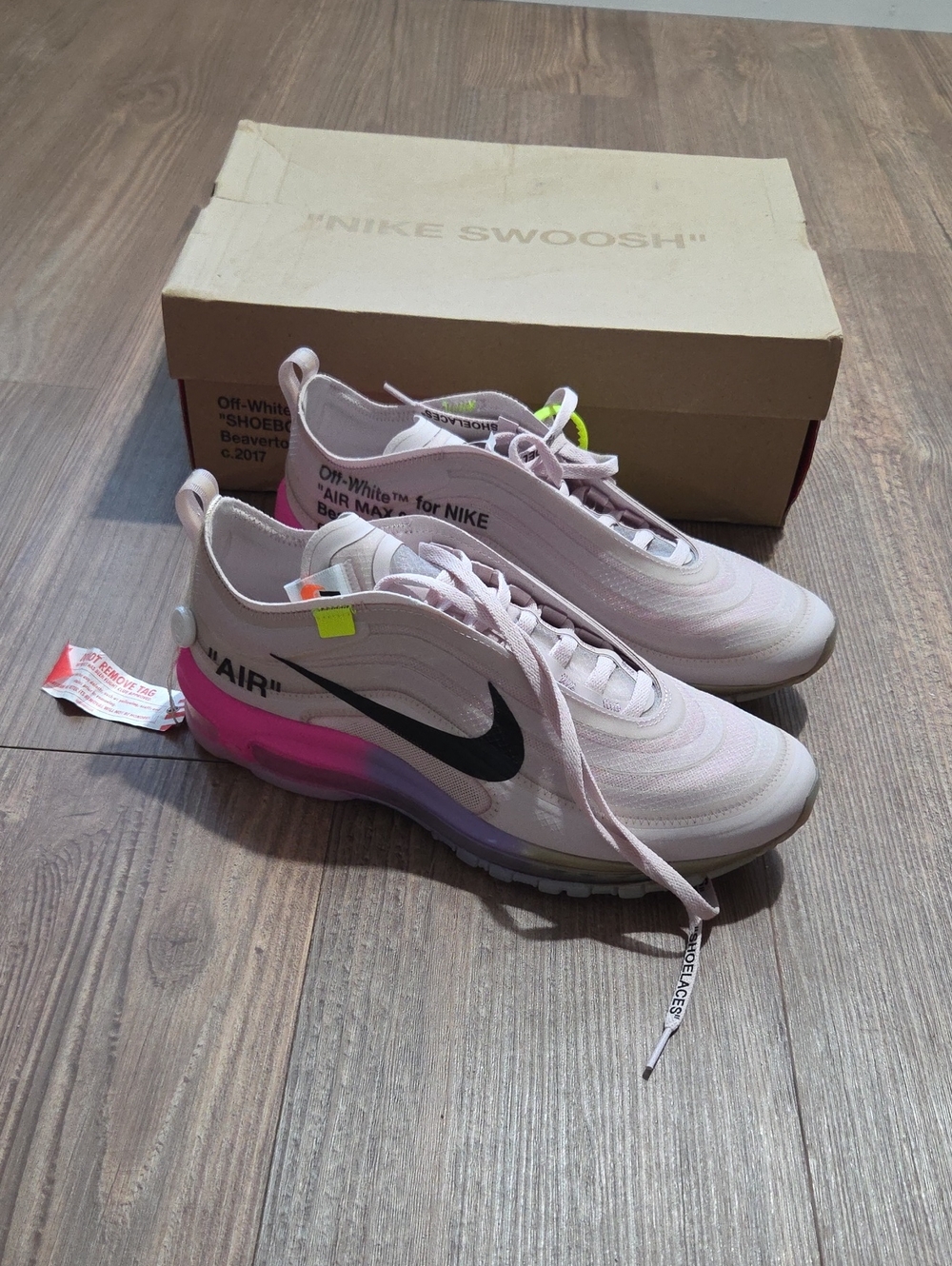 Off-White X Serena Williams Women’s Pink Air Max 97 Sneakers